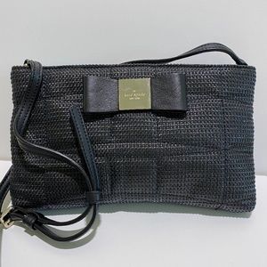 Kate Spade Clutch/Crossbody, Black, w/ Bow
